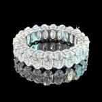 Oval Moissanite Diamond Eternity Band