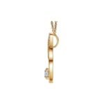 Designer Infinity Pendant in Moissanite Diamond - Image 2