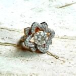 Moissanite Diamond Blooming Lotus Ring - Image 7