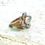 Moissanite Diamond Blooming Lotus Ring - Image 3