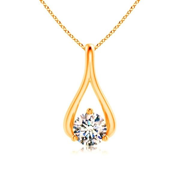 Lab Grown Diamond Solitaire Designer Pendant