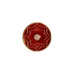 Celestial Radiance Cufflinks in Rich Red Enamel - Image 2