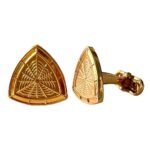 Golden Trigon Cufflinks - Image 3