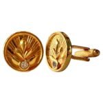 Regal Radiance Gold Cufflinks - Image 4