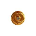 Regal Gold Floral Cufflinks with Swarovski Accents - Image 2