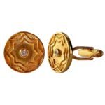 Celestial Radiance Golden Cufflinks - Image 3