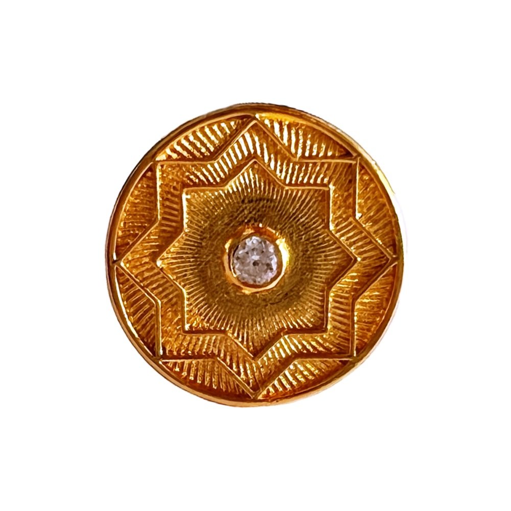 S1006 (4) Celestial Radiance Golden Sherwani Buttons - Image 1