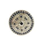 Designer Two Tone Sapphire & Diamond Sherwani Buttons