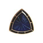 Royal Midnight Blue Enamel Trigon Sherwani Buttons
