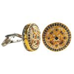 Designer Sapphire & Diamond Cuflinks