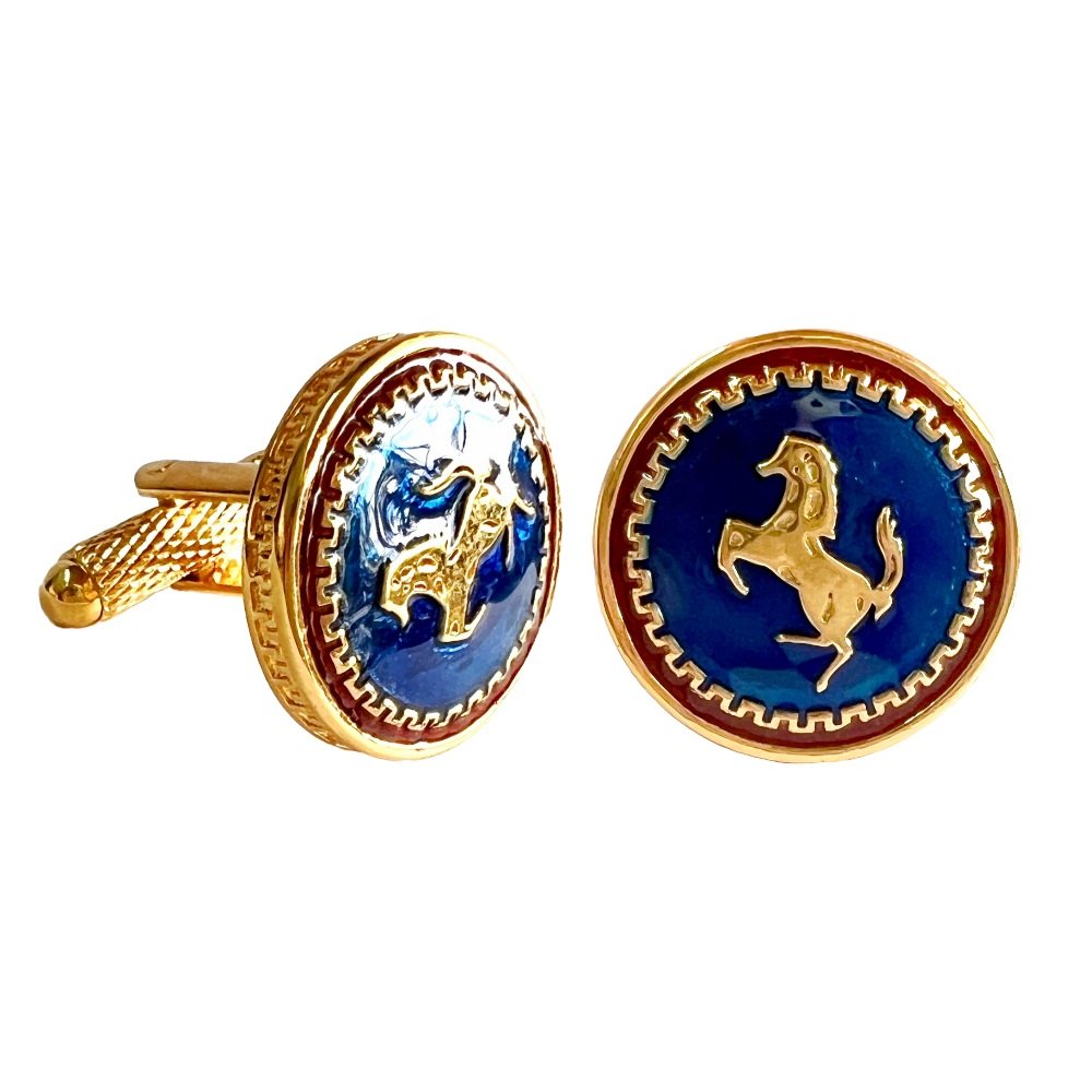 S1012 (1) Imperial Stallion Emblem Cufflinks - Image 1