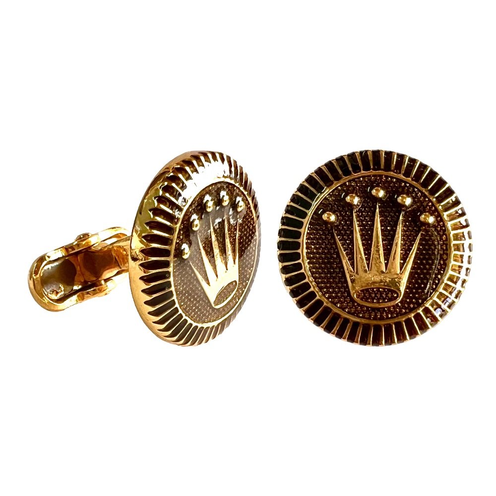 S1013 (3) Regal Crown Crest Cufflinks - Image 1