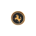 Imperial Stallion Emblem Black Cufflinks - Image 2