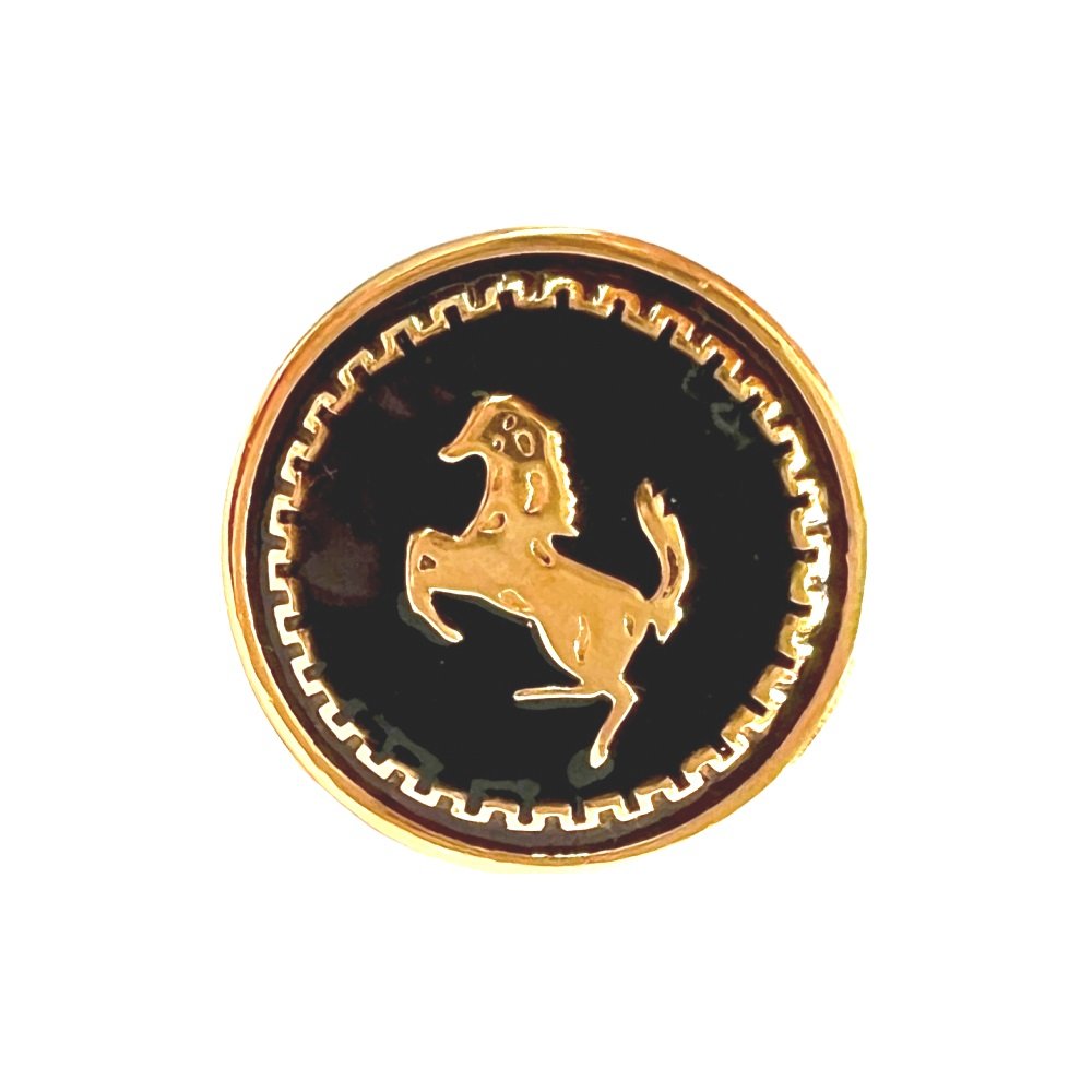 S1017 (3) Imperial Stallion Emblem Black Sherwani Buttons - Image 1