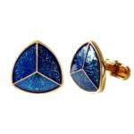 Royal Azure Trifloral Cufflinks - Image 3