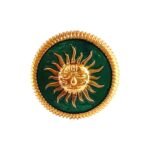 Surya Glory Green Enamel Sherwani Buttons