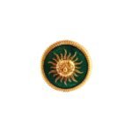 Surya Glory Green Enamel Royal Cufflinks - Image 2