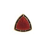 Royal Rich Red Enamel Trigon Cufflinks - Image 2