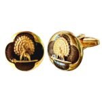 Regal Smokey & Gold Mayoor Cufflinks - Image 3