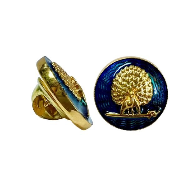 Imperial Blue & Gold Mayoor Lapel Pin