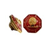 Majestic Octagon Mayoor Lapel Pin - Maroon