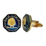 Majestic Octagon Mayoor Cufflinks - Royal Blue - Image 3