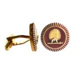 Regal Mayoor Emblem Cufflinks - Maroon