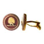 Regal Mayoor Emblem Cufflinks - Maroon - Image 4