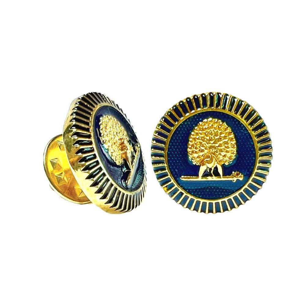 S1051LP Regal Mayoor Emblem Lapel Pin - Royal Blue - Image 1