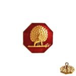 Octagonal Mayoor Crest Buttons - Maroon - Image 5
