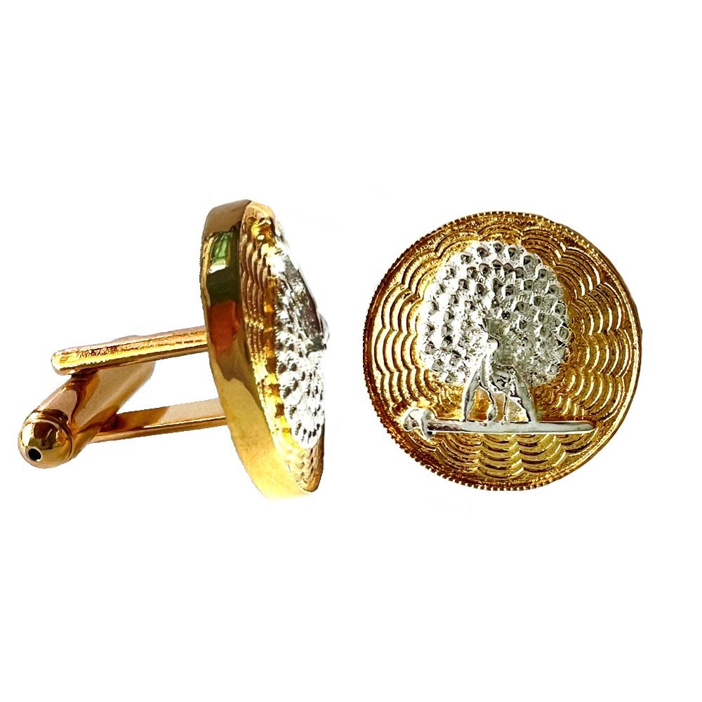 S1068C (2) Imperial Two Tone Mayoor Cufflinks - Image 1
