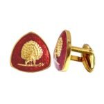 Imperial Plumage Mayoor Cufflinks - Maroon - Image 2