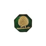Octagonal Mayoor Crest Cufflinks - Royal Green - Image 2