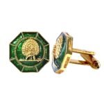 Majestic Octagon Mayoor Cufflinks - Royal Green - Image 4
