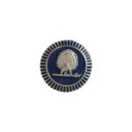Regal Silver Mayoor Emblem Cufflinks - Royal Blue - Image 2