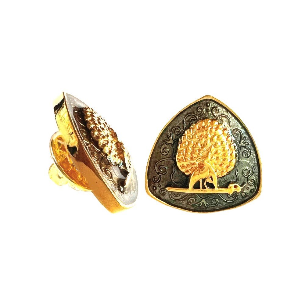 S1095LP (4) Imperial Plumage Mayoor Lapel Pin - Smokey - Image 1