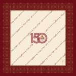 Pocket Square - Mayo 150 years - Maroon