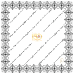 Pocket Square - Mayo 150 years - Black