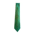 Mayo College Tie & Pocket Square Assembly Hall Design on Green - Image 4