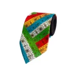 Mayo College Tie & Pocket Square Pachranga Stripes - Image 2