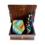 Mayo College Tie & Pocket Square Pachranga Stripes - Image 4