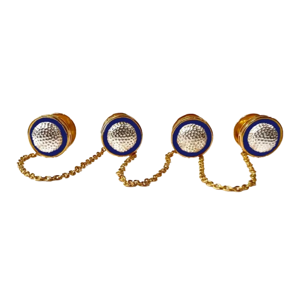 Golfer's Kurta Buttons - Red Enamel