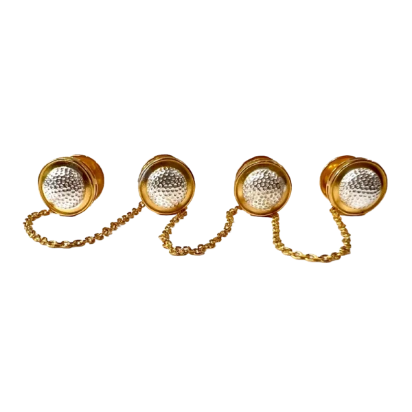 Golfer's Kurta Buttons - Golden