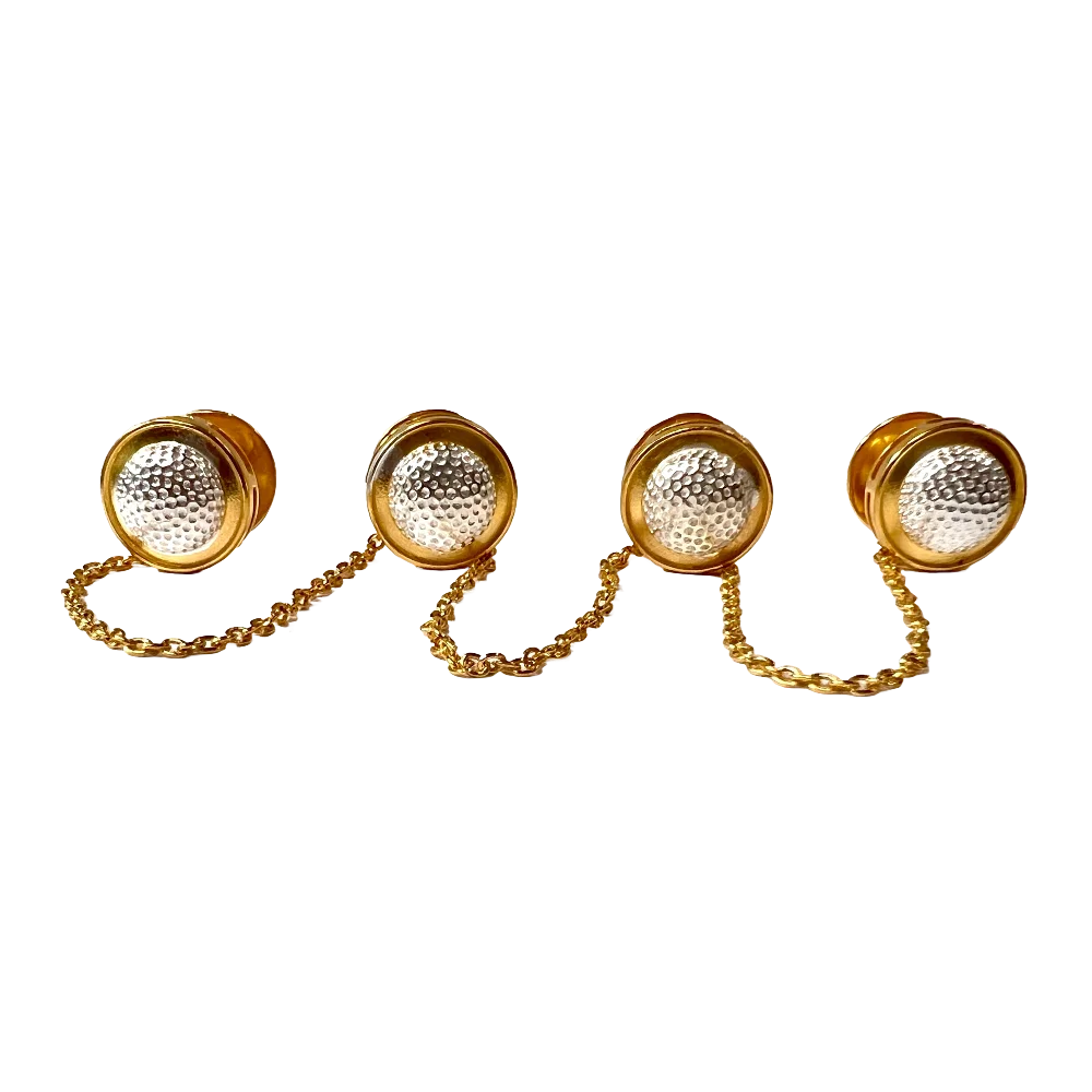 S1114KB Golfer's Kurta Buttons - Golden - Image 1