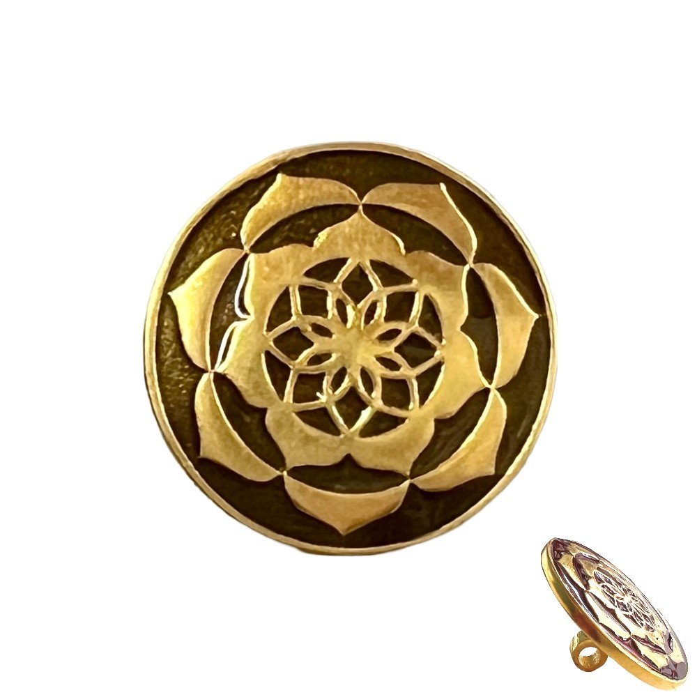 S1134BB.jpg Royal Mandala Enamel Sherwani Buttons - Image 1