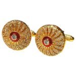 The Maharaja’s Orbit Golden Cufflinks - Image 2