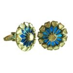 Created Sapphires & Diamond Cufflinks