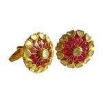 Created Rubies & Diamond Cufflinks