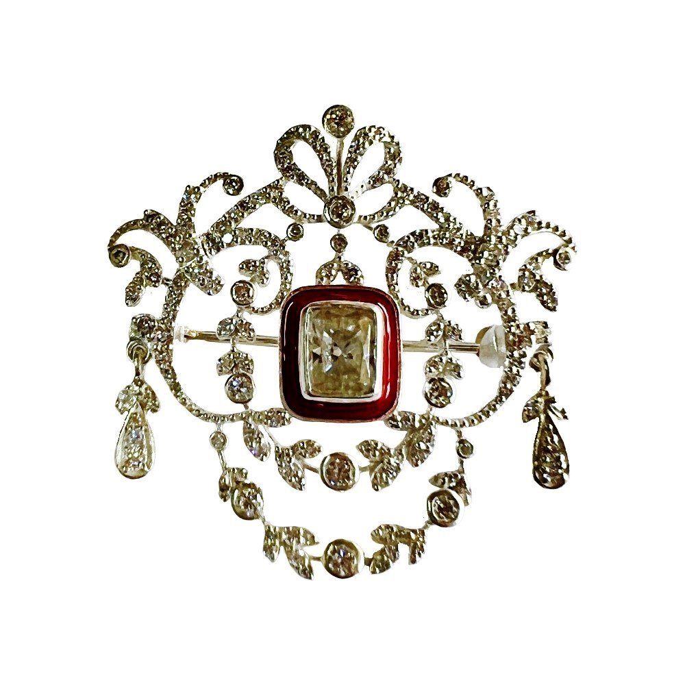 S1158-4.jpg The Crimson Durbar Brooch - Image 1