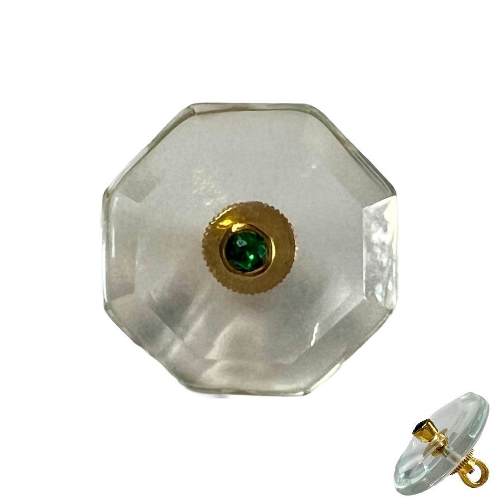 S1159BB.jpg Octagonal Transparent Buttons with Accents - Image 1